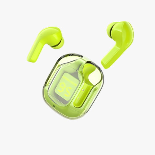 Air 31 Earbuds Wireless Earbuds With Crystal Transparent Case With Type-c Charging | Earbuds Bluetooth 5.3 – With Pouch – Random Color